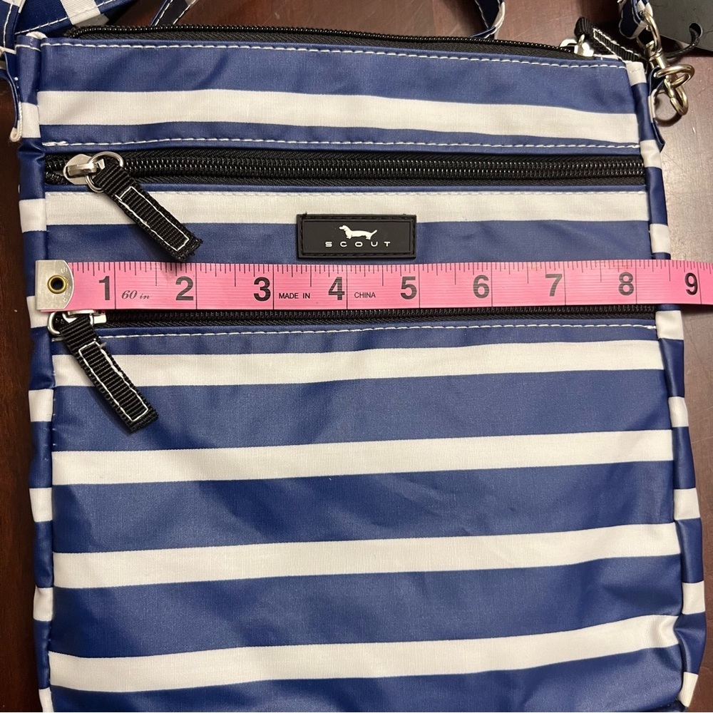 Scout Polly crossbody bag blue & white stripes new with tag - Picture 3 of 10